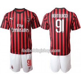 AC Milan BERTOLACCI 91 Børn Hjemme Fodboldsæt 2019-20 S/S (+ Korte bukser)